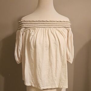 a.n.a. Peasant Style Top
